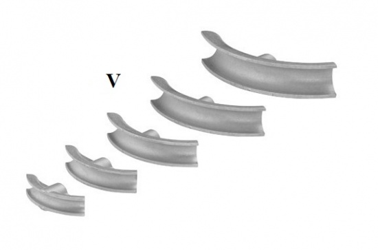 Сегменты для труб Rems - гибочные сегменты St для стальных труб из высокопрочного чугуна с шаровидным графитом. Гибочные сегменты V для металлопластиковых труб.