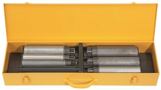 Держатель Rems Nippelfix - автоматический зажим для коротких остатков труб. Ниппель и двойной ниппель нормальной и специальной длины для труб диаметром ½ – 4". Для резьбонарезных станков с открывающимися резьбонарезными головками.